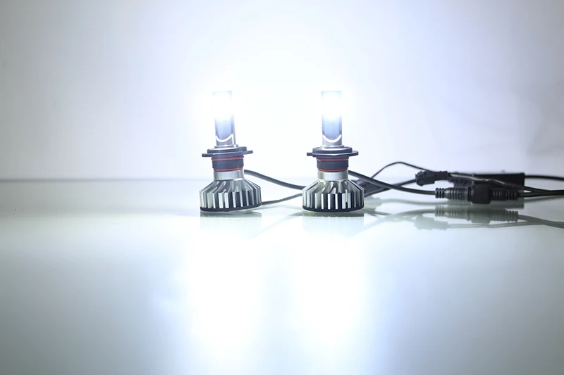 Автомобильный мигающий супер яркий H7 комплект Автомобильных СВЕТОДИОДНЫХ Фар H4