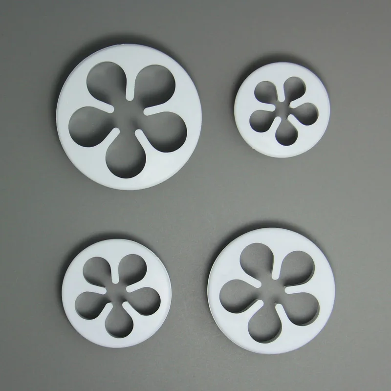 (12 компл./лот) Бесплатная доставка FDA высокое качество пластик 4 шт 5 лепестка