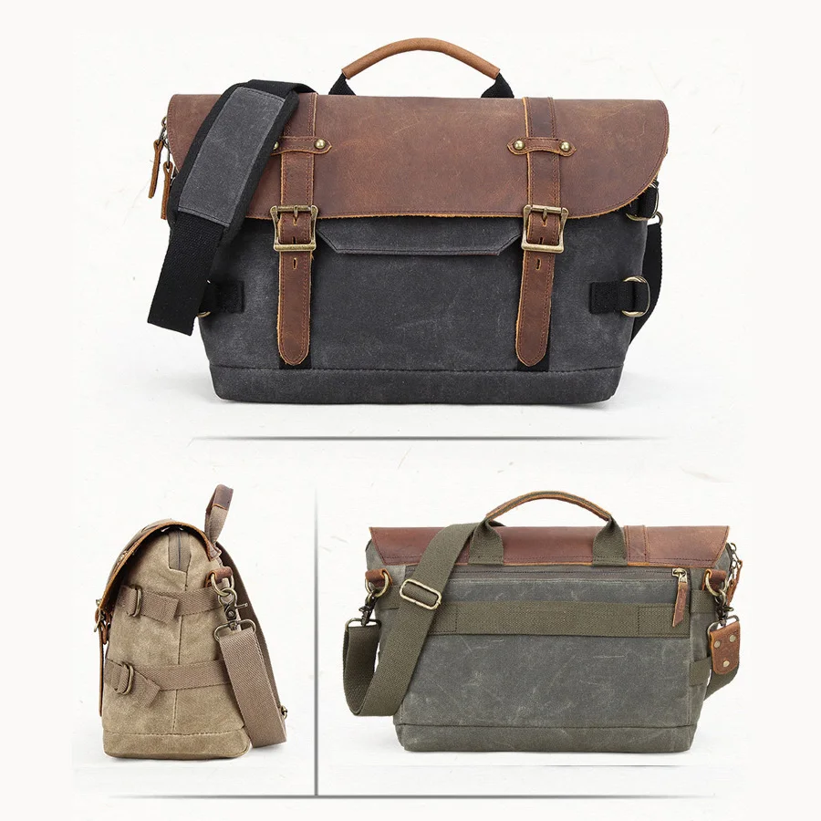 Ретро водонепроницаемая сумка для камеры кожаная Однослойная Цифровая камера DSLR