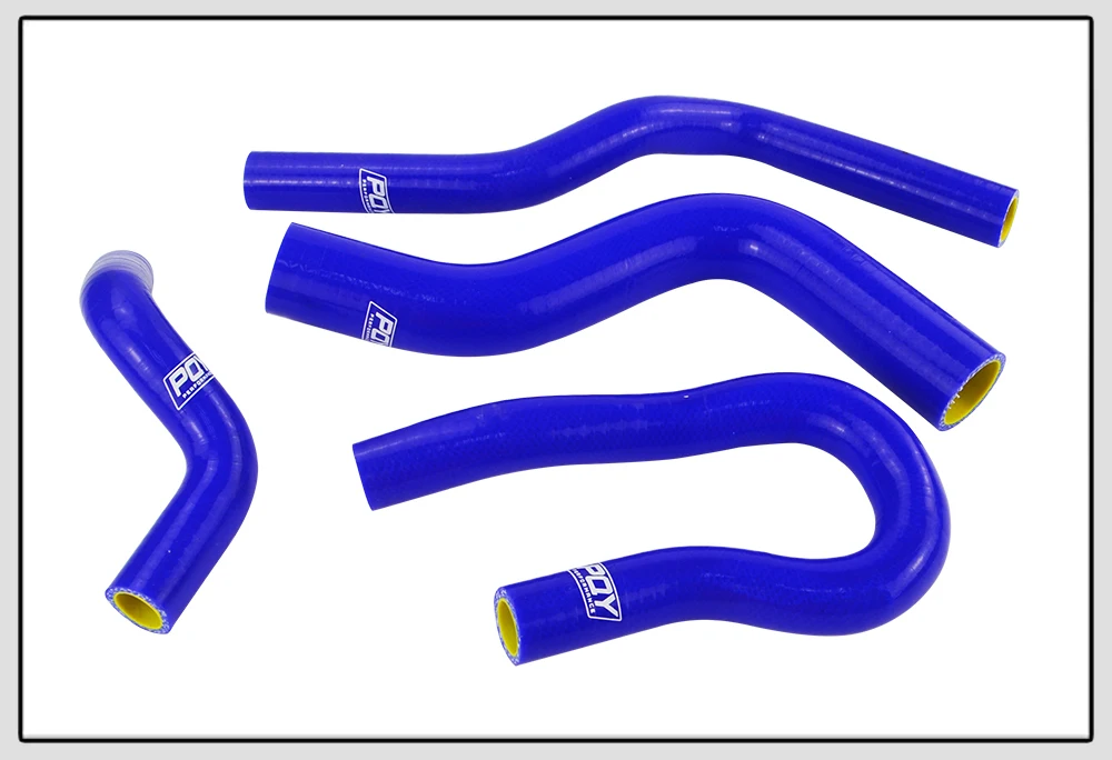 WLR RACING-синий и желтый комплект силиконовых шлангов радиатора для HONDA CIVIC SOHC D15 D16 EG EK 92-00 6 шт. с логотип pqy WLR-LX1303C-QY