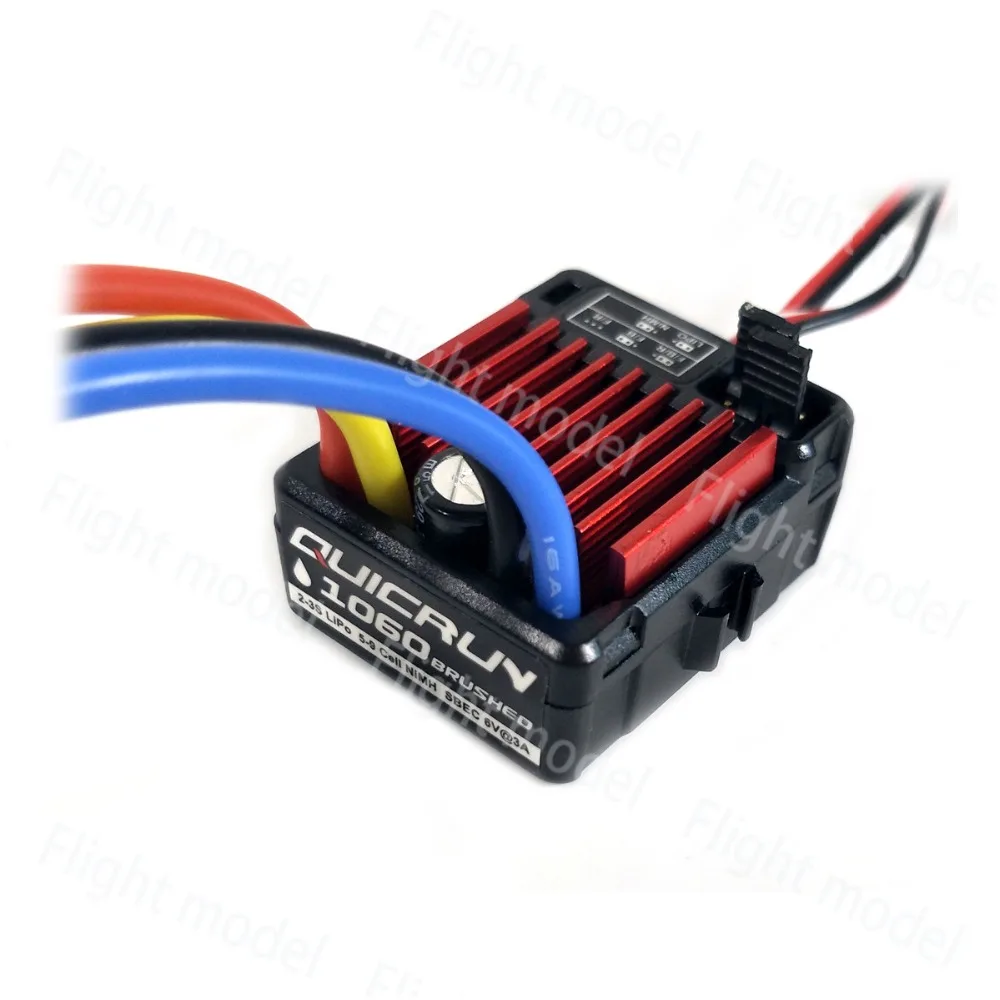 HobbyWing QuicRun матовый 1060 60A электронный регулятор скорости ESC 1060 с переключателем режимов BEC для 1:10 RC автомобилей