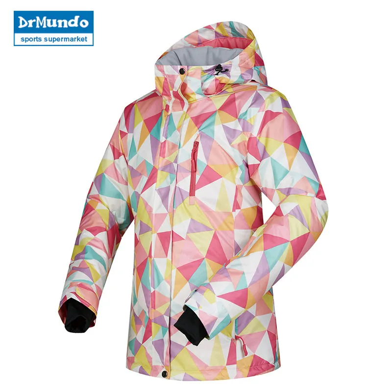 Для женщин сноуборд куртка лыжный спорт новинка 2018 года Снег ветрозащитный