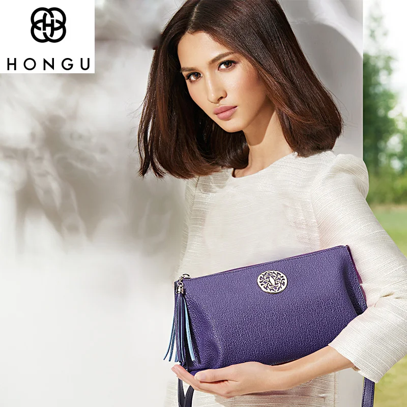 HONGU Дорожная сумка из натуральной кожи женская сумка-тоут однотонная через плечо
