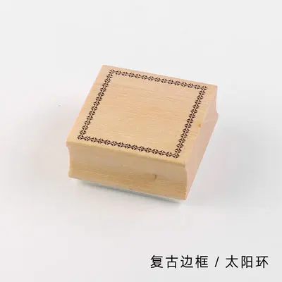 Винтажные бордюры серии Деревянный штамп DIY Ремесло Деревянные и резиновые штампы для скрапбукинга канцелярские товары Скрапбукинг Стандартный штамп - Цвет: A13