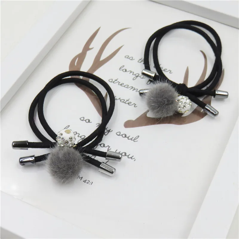 1 шт. серый волосы мяч узел резинки для волос Игрушечные лошадки Обувь девочек