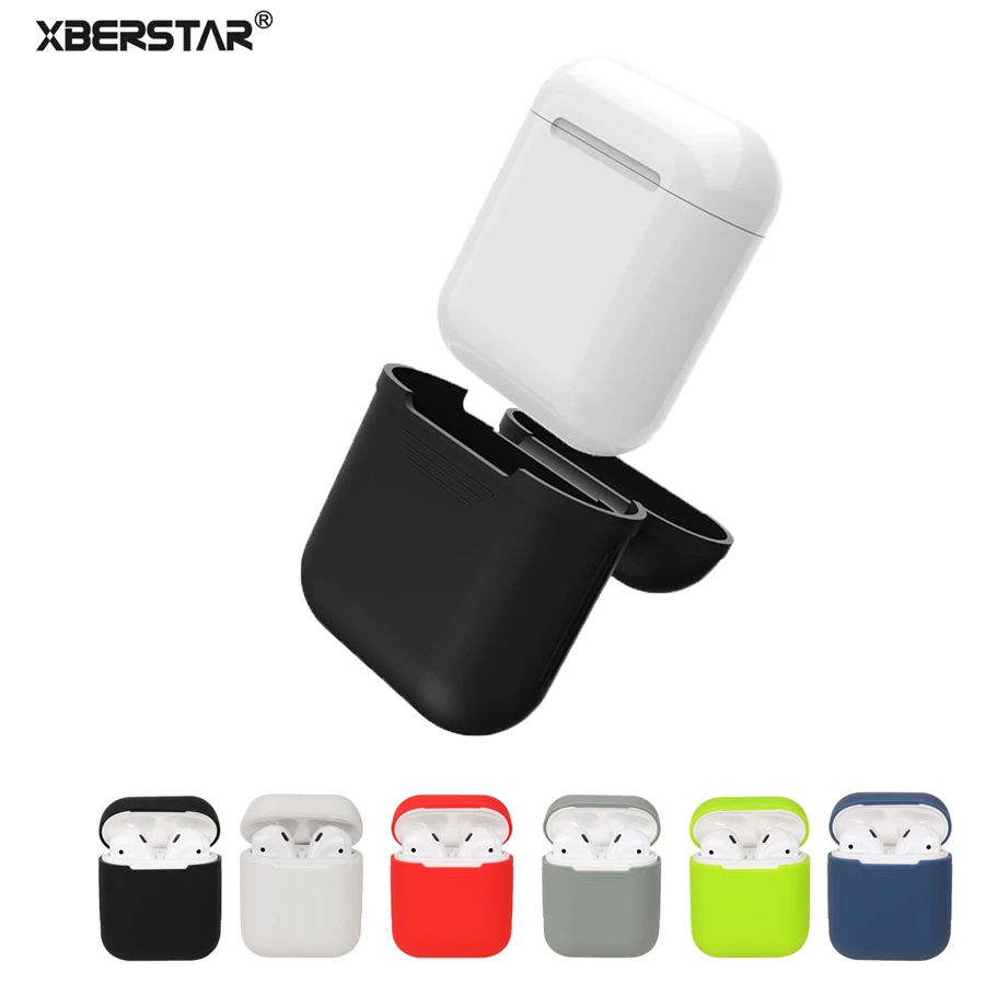 Силиконовый чехол для Apple AirPods ударопрочный защитный беспроводных наушников s |