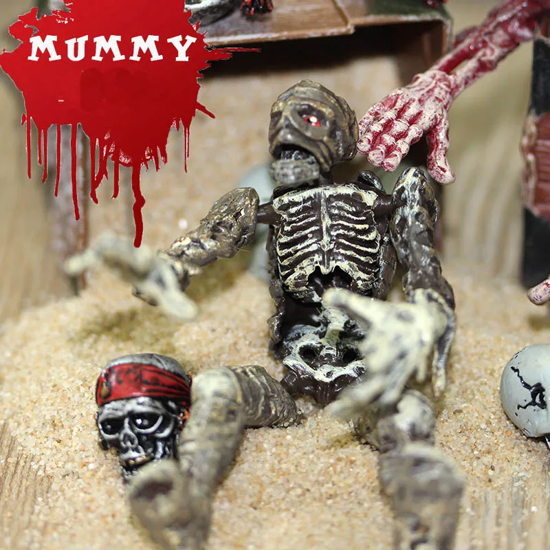 Мумия человек скелет ПВХ фигурка модель игрушка подарки игрушки для детей