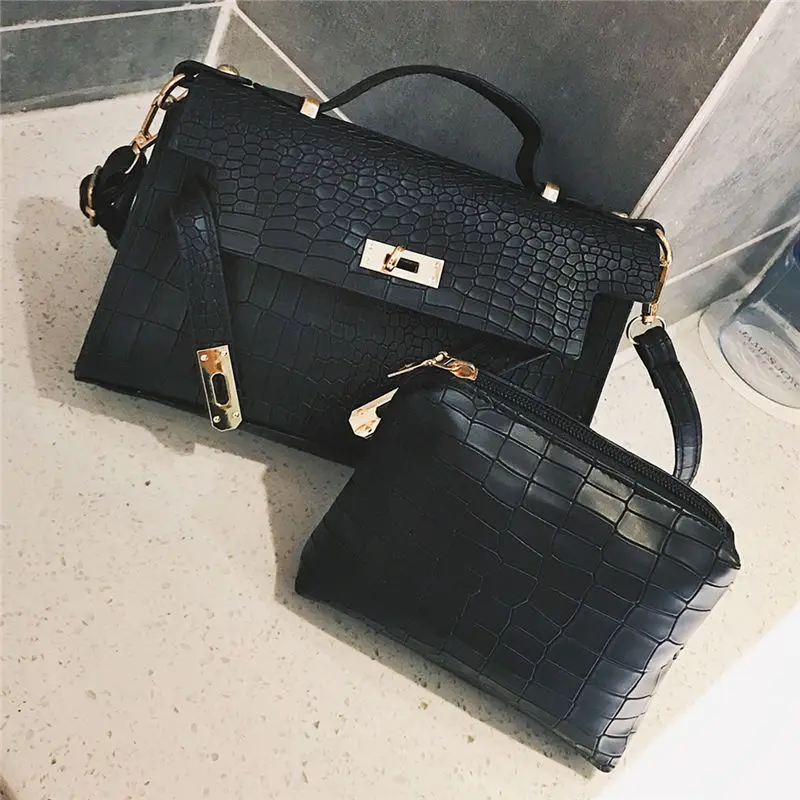 New 2019 Fsshion Alligator Purses Handbags Luxury Women Messenger Bags Handbag Shoulder Bag Clutch Purse Sac A Main HB501 | Багаж и сумки