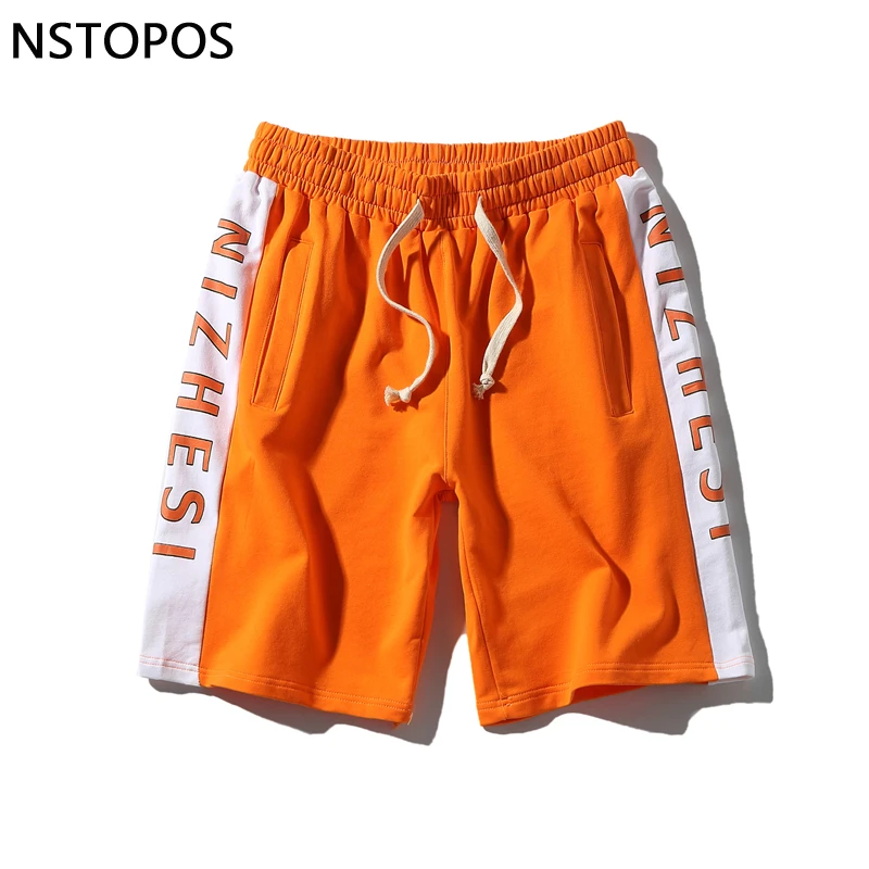 2018 летние шаблон с коротким Красочные мужские бермуды masculina черный синий oranage Lover