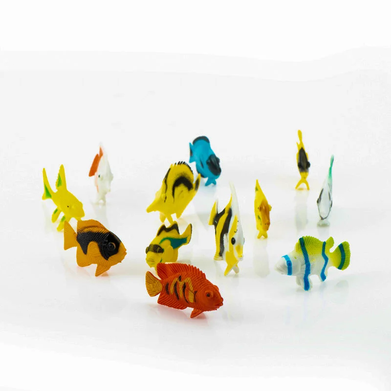 Мини модель морских животных мира экшн игрушка человека мультяшный симулятор