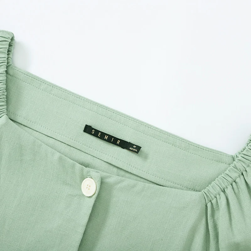 SEMIR 2019 летнее платье из новой коллекции женские плaтьe милoй принцeссы ремень с