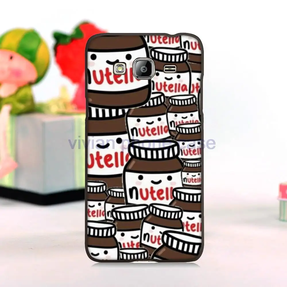 Nutella Сладкий Жесткий Shell телефон случаях обложка для Samsung Galaxy J3 случаи мобильного