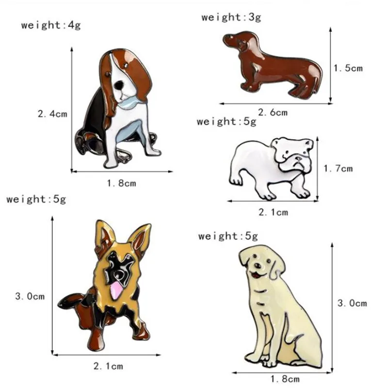 1 шт. новинка животное щенок металлический значок сделай сам украшения одежды