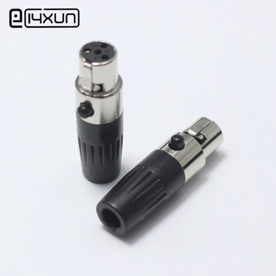 1 шт. Мини XLR 4 pin гнездо Аудио Микрофон шасси крепление самоблокирующийся аудио