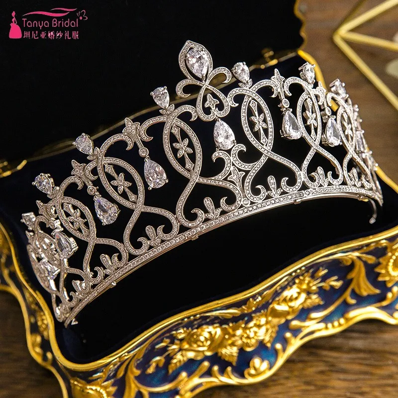 Свадебная Корона невесты с кристаллами горячий Свадебный ободок аксессуары pamelas y tocados para bodas Мода DQG547