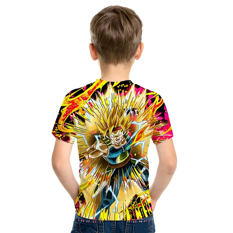 Детская футболка с принтом Dragon Ball Z Ultra Instinct, футболка с 3D принтом «God Son Goku Super Saiyan», мужская летняя забавная футболка с круглым вырезом для родителей и детей
