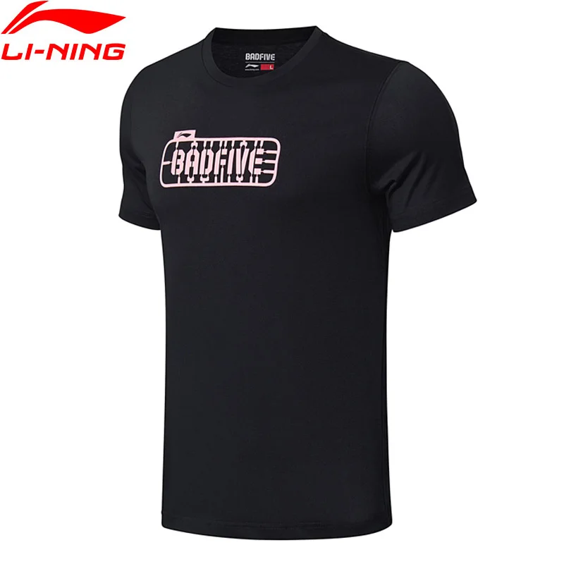 Мужская баскетбольная футболка Li-Ning BAD FIVE дышащая с коротким рукавом 73% хлопок 27%