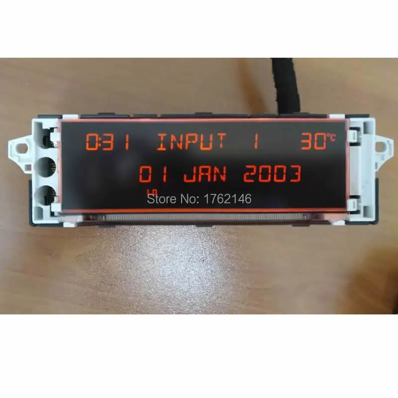 Оригинальный 12 контактный автомобильный экран с поддержкой USB aux красный монитор
