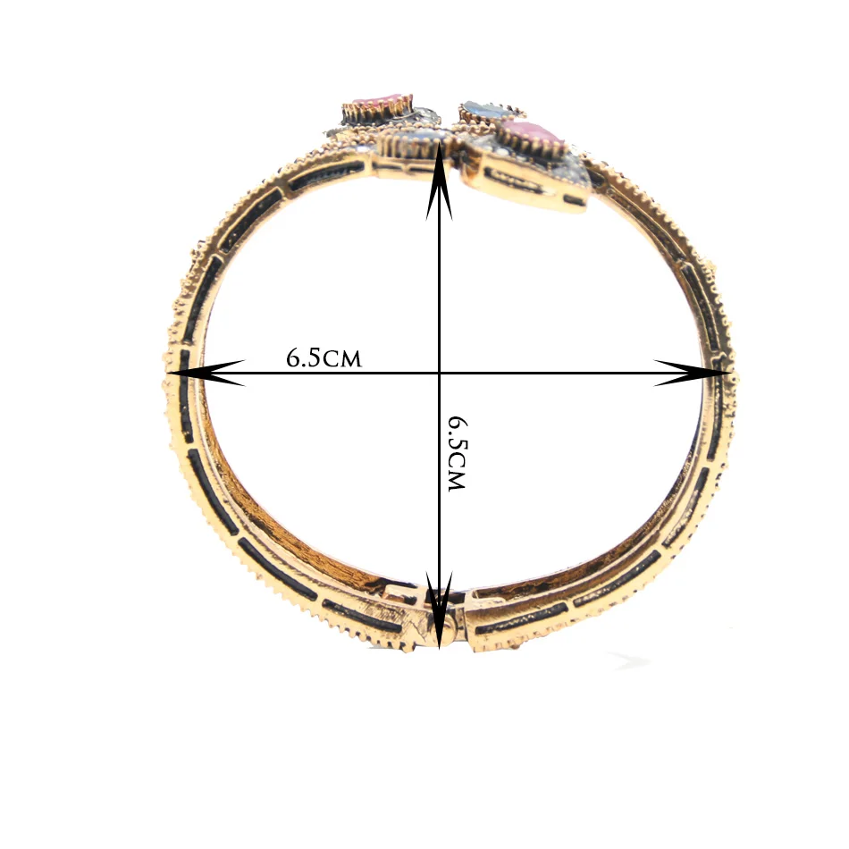 Женский Винтажный Браслет-манжета Sunspicems браслет золотистого цвета в этническом