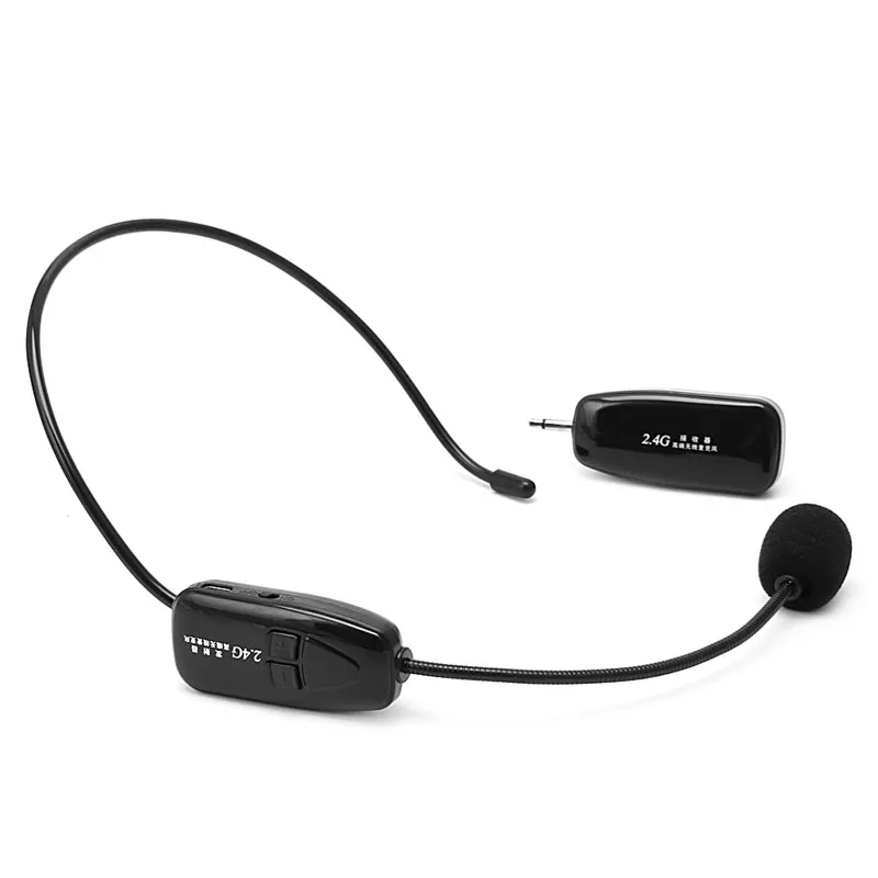 BGEKTOTH 2 4G беспроводной микрофон гарнитура мегафон радио для речи громкоговоритель
