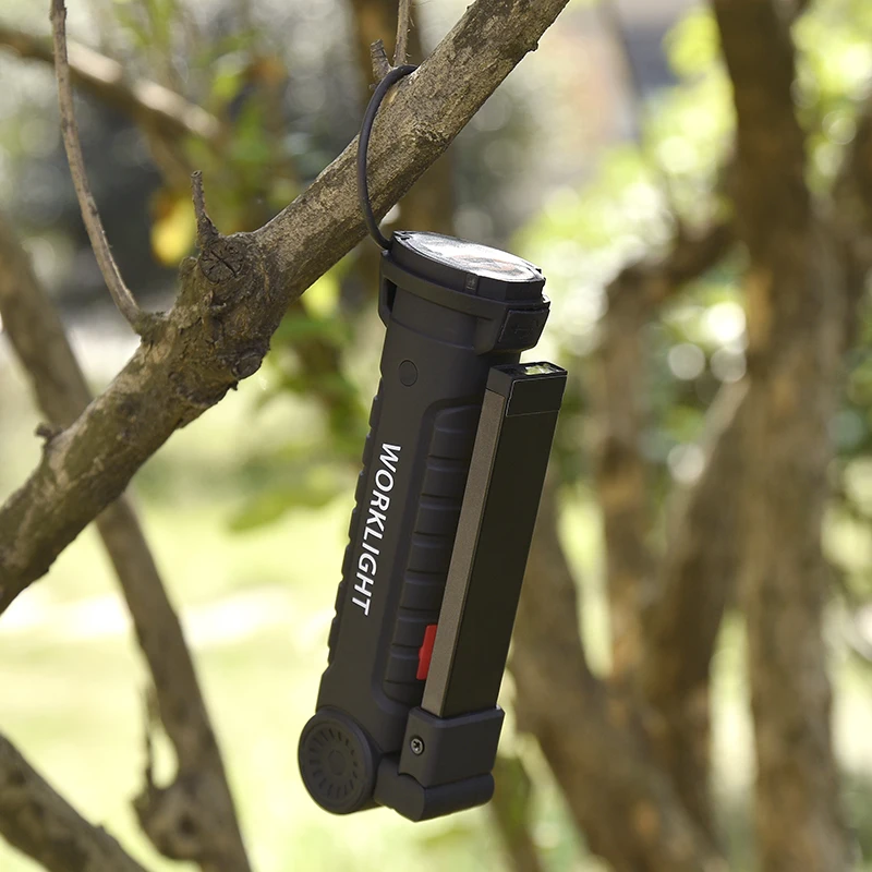 Мощный светодиодный фонарик usb COB фонарь lanterna Магнитный built in18650 аккумулятор