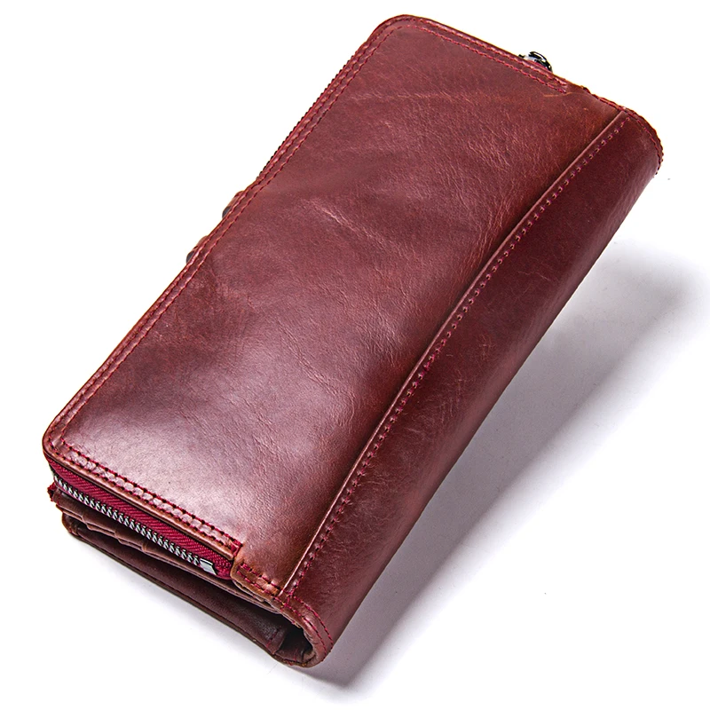 Из натуральной кожи Для женщин кошельки 2018 Горячие длинный бумажник органайзер