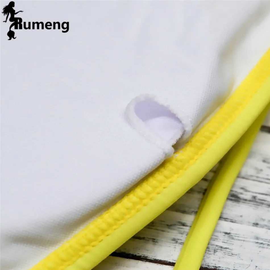 Слитные купальники RUMENG для женщин 2018 сплошной купальник женский купальный