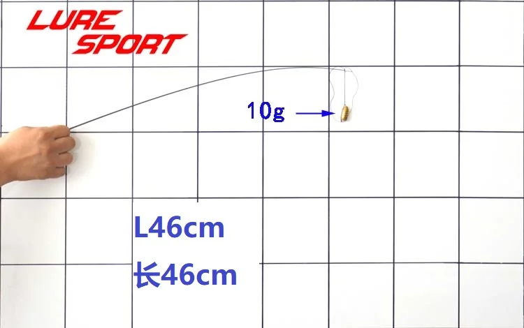 LureSport 4 шт. 46 см твердый карбоновый наконечник для удочки без краски стержень