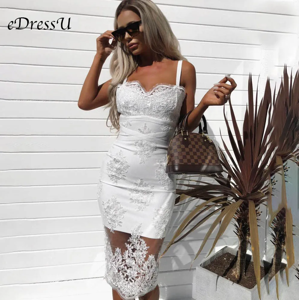 2019 кружевное вечернее платье на бретельках с аппликацией соблазнительное длиной