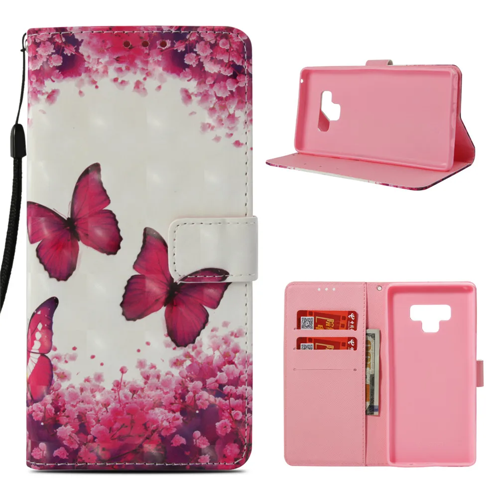 

KDTONG For Samsung Galaxy Note 9 Case Flip Leather Magnetic Wallet Card Cover Case For Samsung Galaxy Note 9 Note9 Case Cover