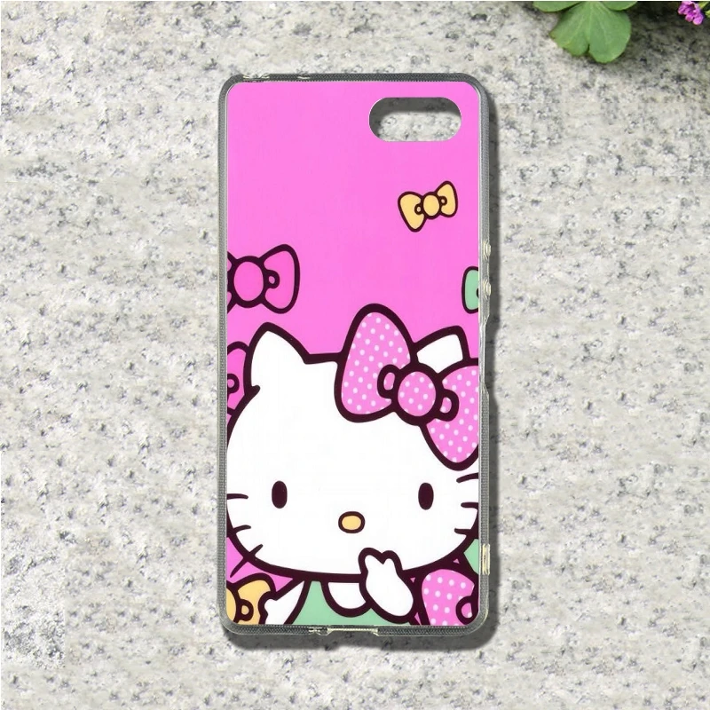 Hello kitty чехол для телефона Sony Xperia E3 E5 M2 M5 Z1 Z2 Z3 Z5 Compact XA XA1 XZ Премиум Мягкая