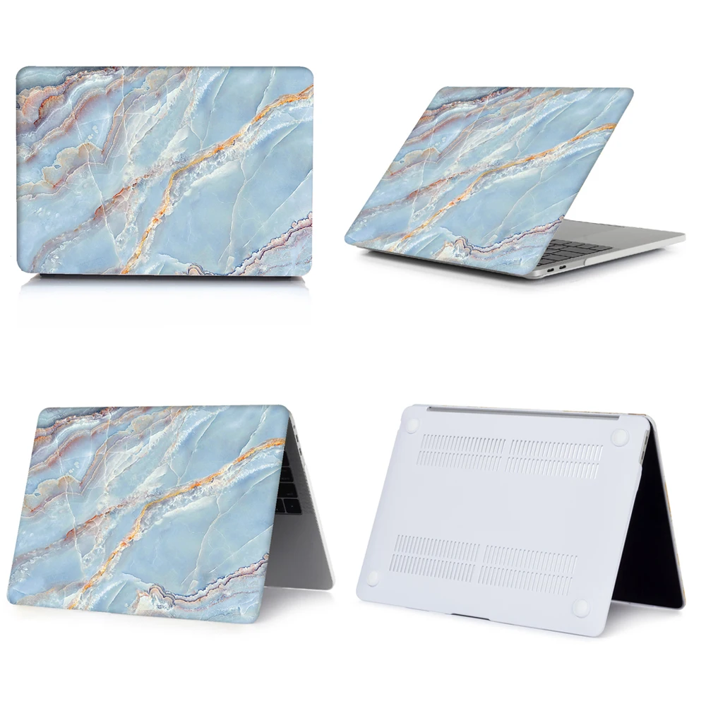 011 Мраморный чехол для ноутбука MacBook Air Pro retina 12 13 15 Pro 13 A2159 сенсорная панель для macbook Touch ID Air 13 A1932+ крышка клавиатуры - Цвет: 011