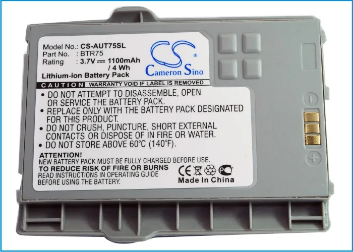 Cameron Sino высокое качество 1100mAh батарея BTR75 для AT&T/Audiovox/UTStarcom GTX75 Quickfire|cameron sino|battery
