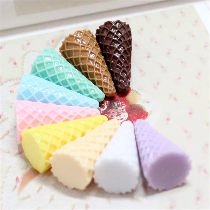 Красочные шт./лот 20* мм 37 мм 3D Kawaii мороженое чашки ремесло DIY ювелирных изделий Смола Кабошон материал орнамент интимные аксессуары