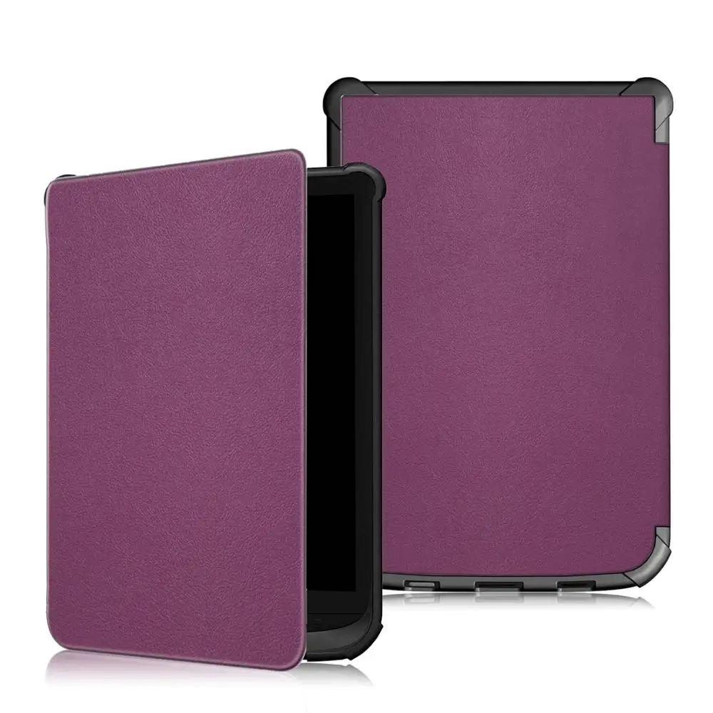 PKB627-TPU-Purple Чехол для карманной книги 627 616 632, ультра тонкий магнитный смарт-чехол из ПУ кожи для карманной книги Touch Lux 4/Базовая Lux 2/сенсорный экран HD 3 Чехол - Цвет: PKB627-TPU-Purple