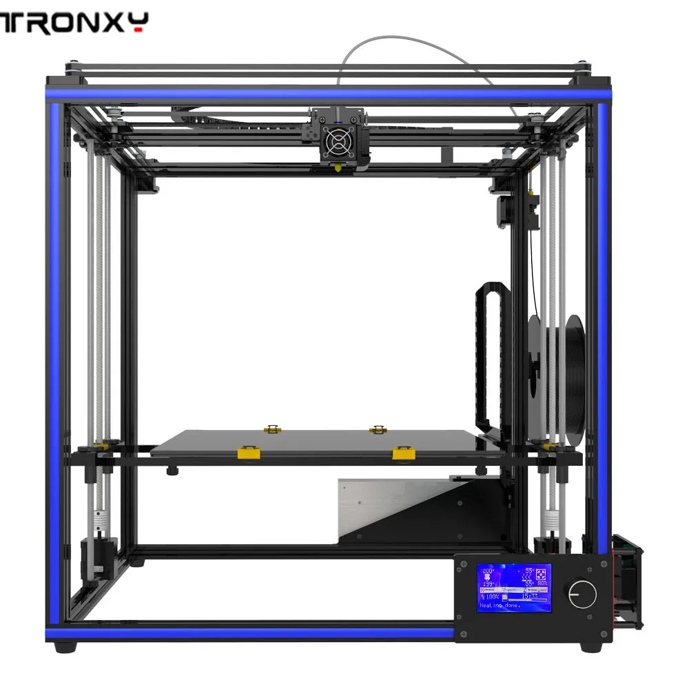 Tronxy X5S 400 400x400x400 мм Высокоточный Быстрый монтажный ЖК экран 3d принтер алюминиевый