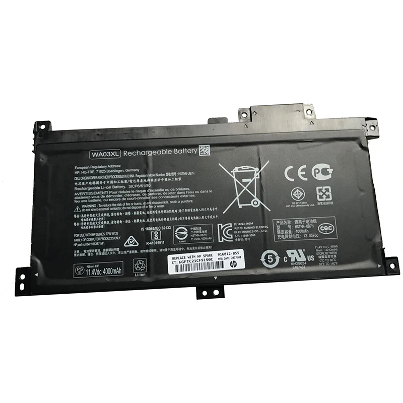 GZSM Аккумулятор для ноутбука WA03XL hp WAO3XL HSTNN UB7H TPN W126 павильона x360 15 br000 BR010ND