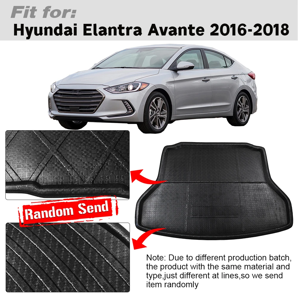 Buildreamen2 для Hyundai Elantra Avante коврик багажника напольный ковер груза поднос подкладка