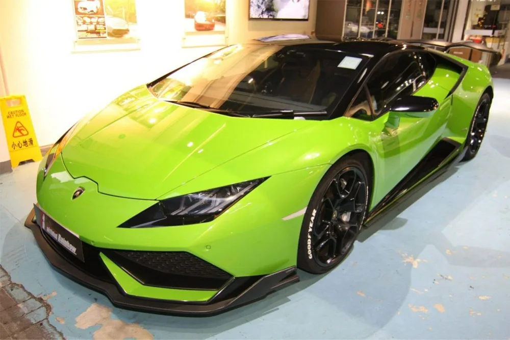 D стиль углеродного волокна передний губы сплиттер чехол для Lamborghini хуракан LP600