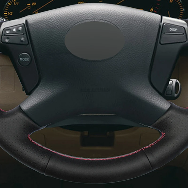 Черный мягкий чехол на руль из искусственной кожи для Toyota Avensis 2003-2007 | Автомобили и