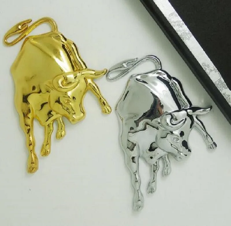 1 P 3D Chrome bull наклейки Творческий OX эмблема наклейка Тюнинг автомобилей украшения