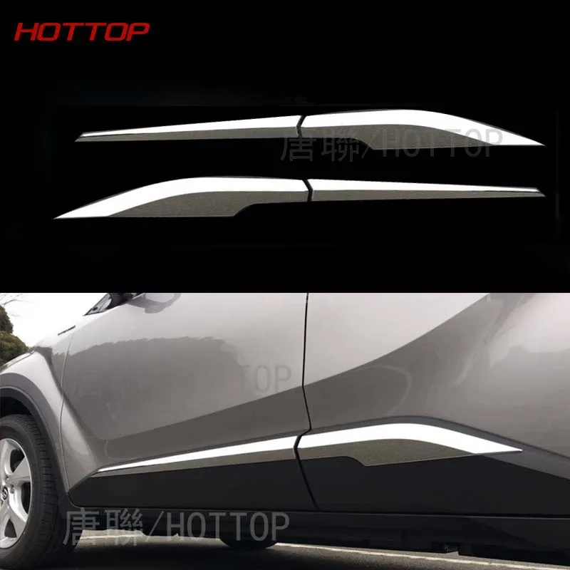 Хромированный корпус двери Боковая Отделка крышка молдинг для Toyota C-HR CHR 2017