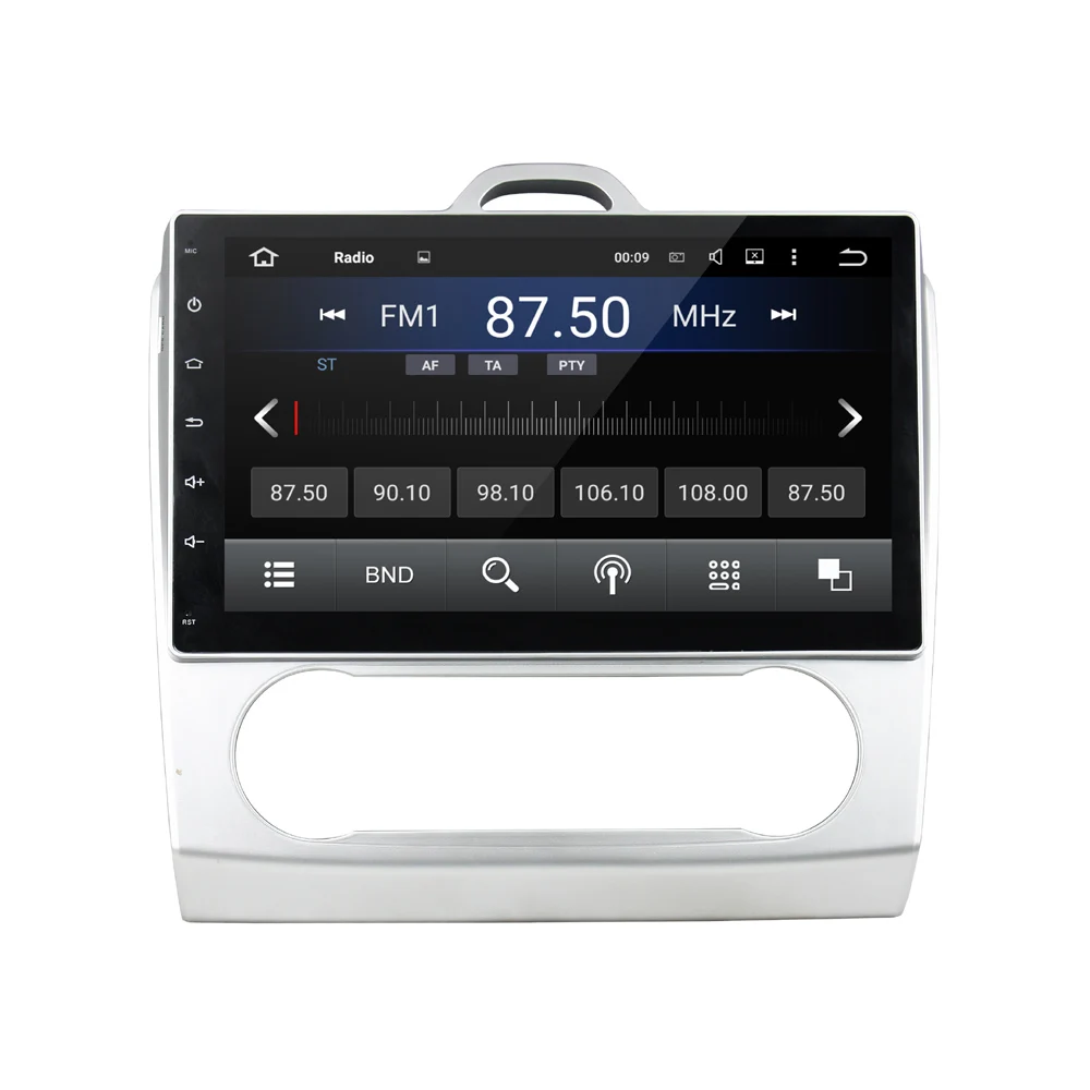 Автомобильный медиаплеер 10 1 дюйма Android 5.1.1 стерео навигация GPS для Ford Focus 2007-2011
