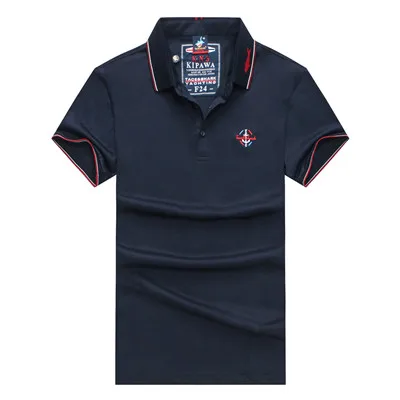 TC86506-Blue Известный бренд Tace& Shark Polo рубашка мужская Королевская Классическая Повседневная и деловая поло мужская хлопковая вышивка Camisa Polo мужская - Цвет: TC86506-Blue