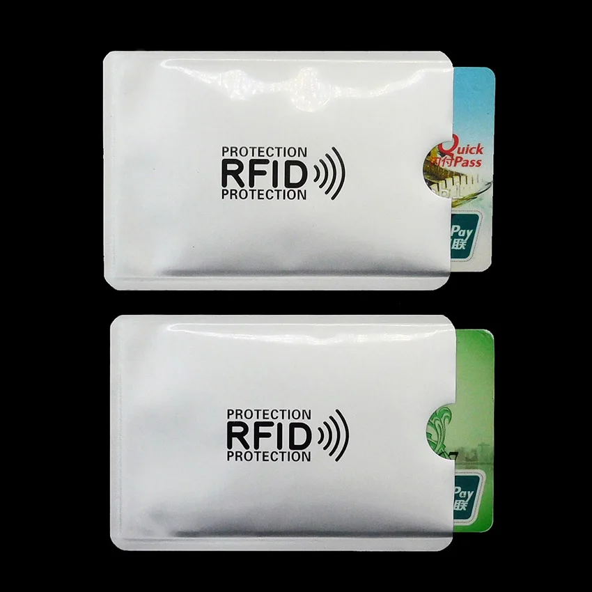 5 шт. RFID блокирующий держатель для карт женщин и мужчин ID Кредитная карта Rfid