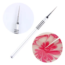 Manicure DIY Aluminum Handle Drawing Brush Nail Art Tools Painting Pen