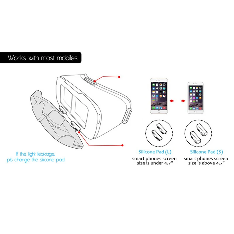 MEMO Очки виртуальной реальности VR очки V6 3D Оригинальная коробка Google Cardboard