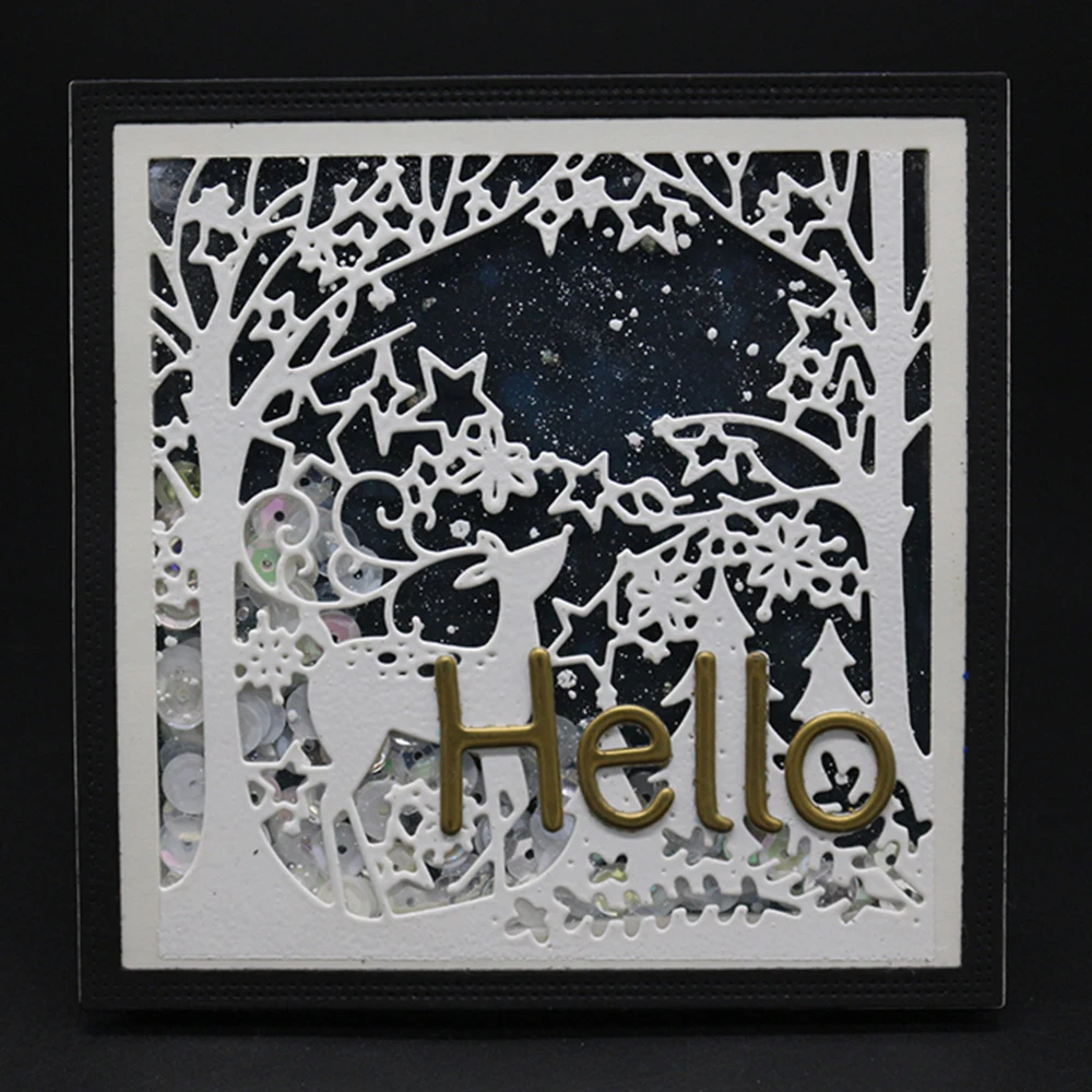 9.6X9.6CM Metal Cutting Dies Frame Stencils For DIY Scrapbooking Embossing Paper Cards Die Cuts Photo Album Making Craft | Дом и сад