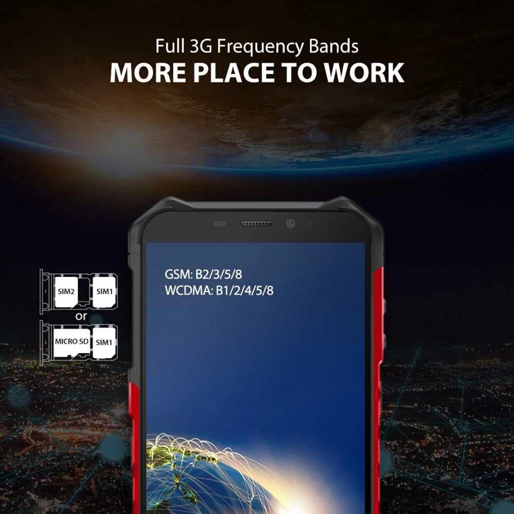 Ulefone Power X3 IP68 прочный Водонепроницаемый мобильный телефон Android 9,0 мобильный телефон 5," 4 ядра 2 ГБ+ 32 ГБ Face ID 5000 мАч для смартфонов