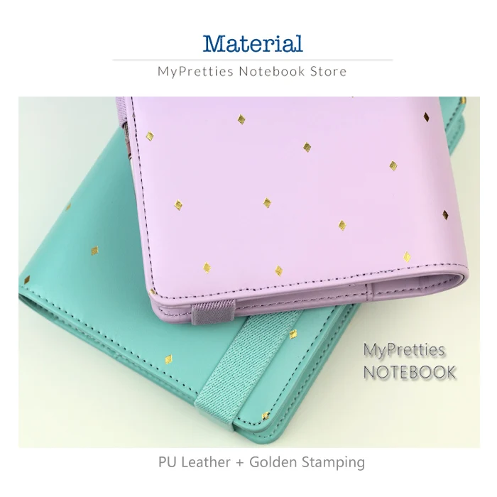 MyPretties Star 6 связующего отверстия Организатор a5 a6 Макарон Тетрадь DIY планировщик повестки дня Дневник Журналы канцелярские принадлежности
